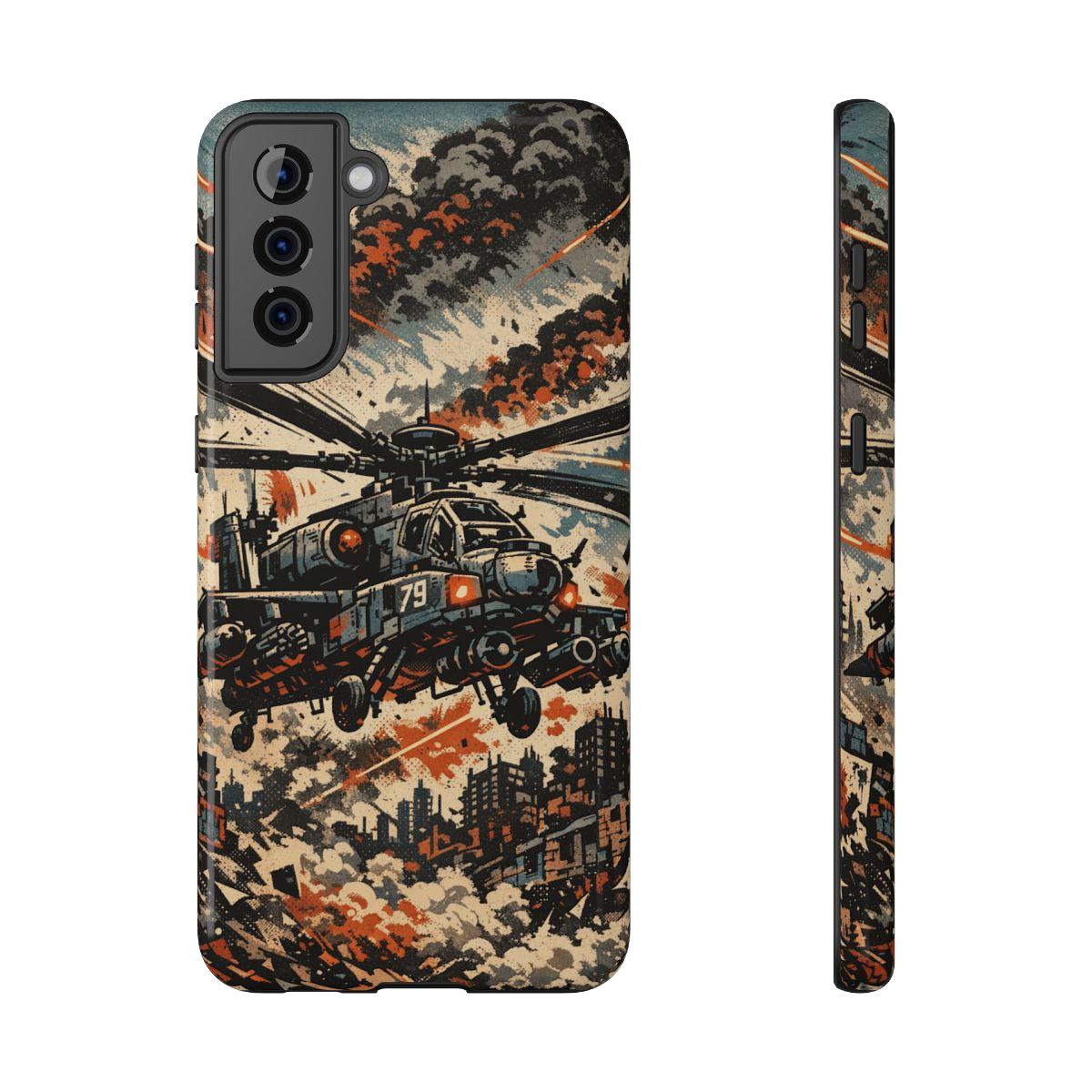 Combat Helicopter Phone Case - Samsung Galaxy S21 Plus