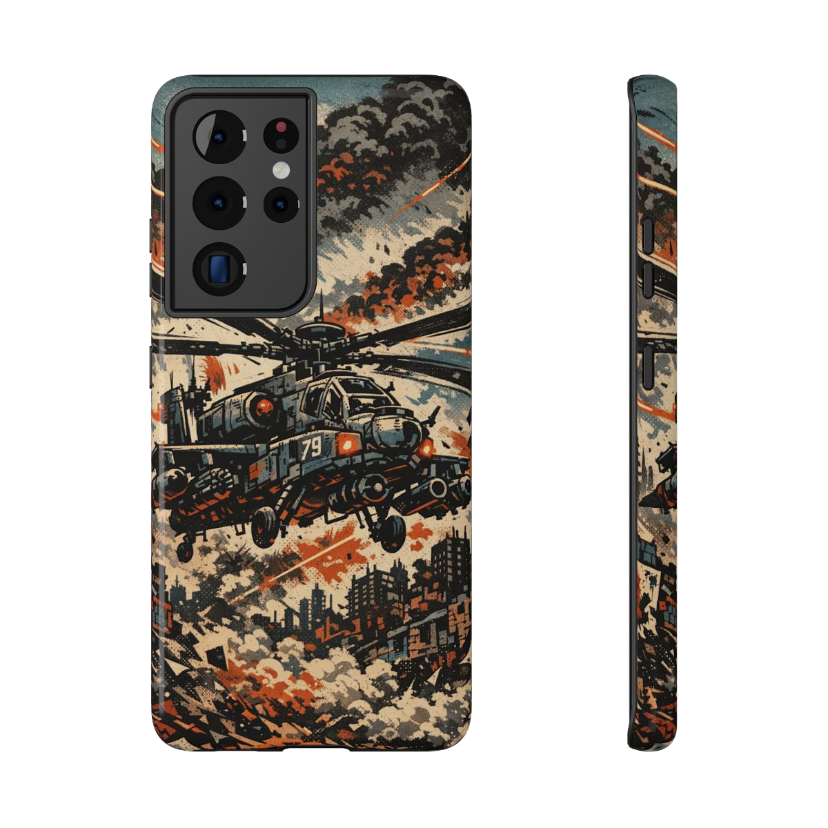 Combat Helicopter Phone Case - Samsung Galaxy S21 Ultra