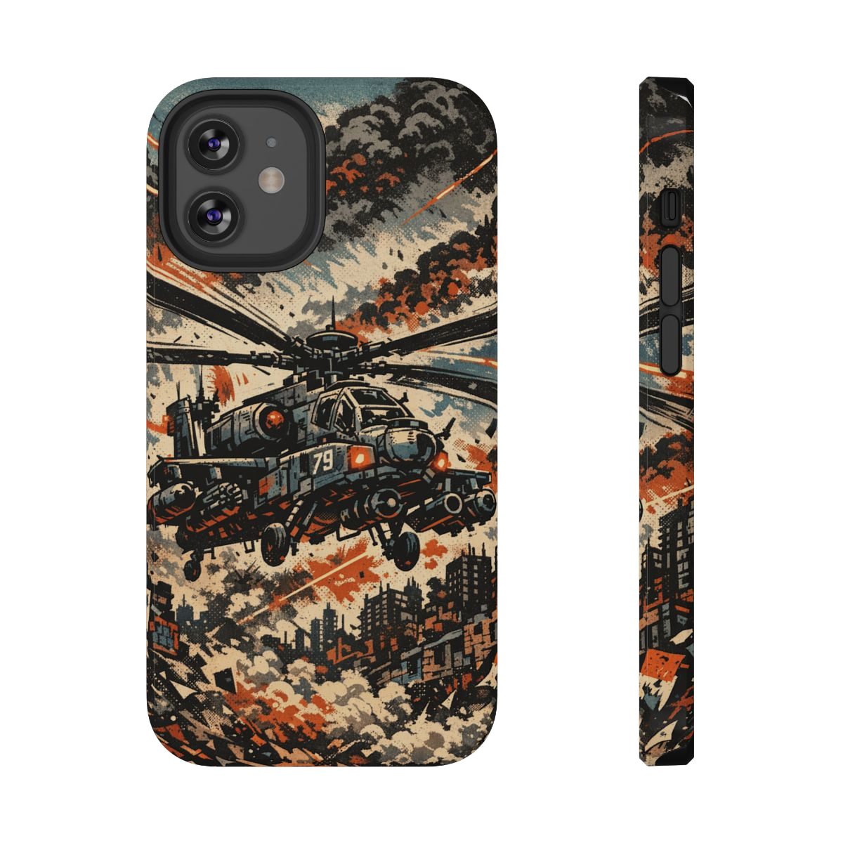 Combat Helicopter Phone Case - iPhone 12 Mini