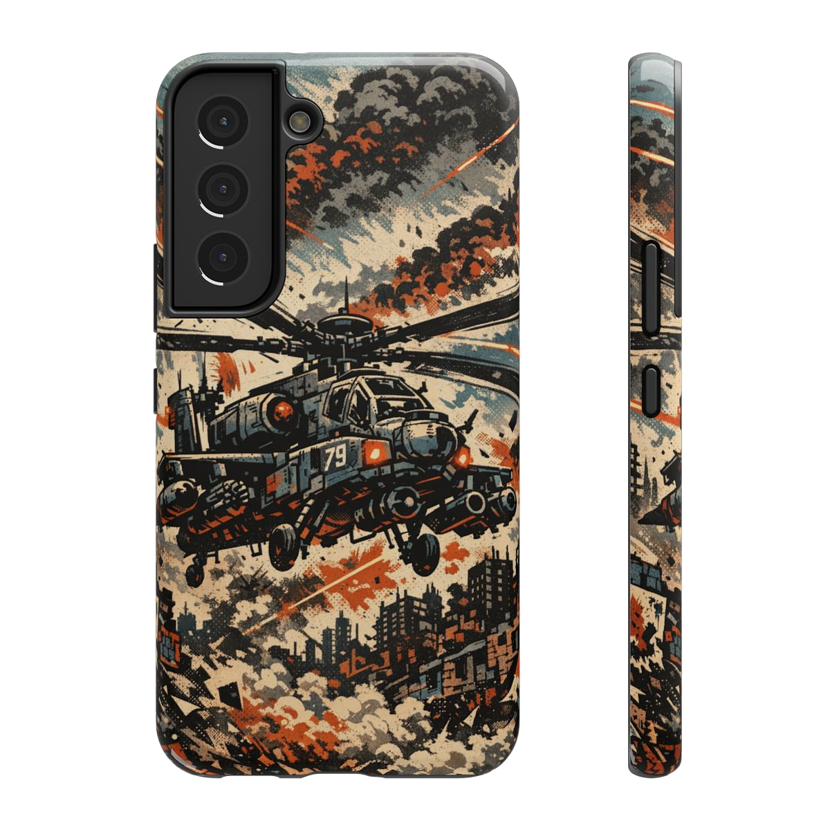 Combat Helicopter Phone Case - Samsung Galaxy S22