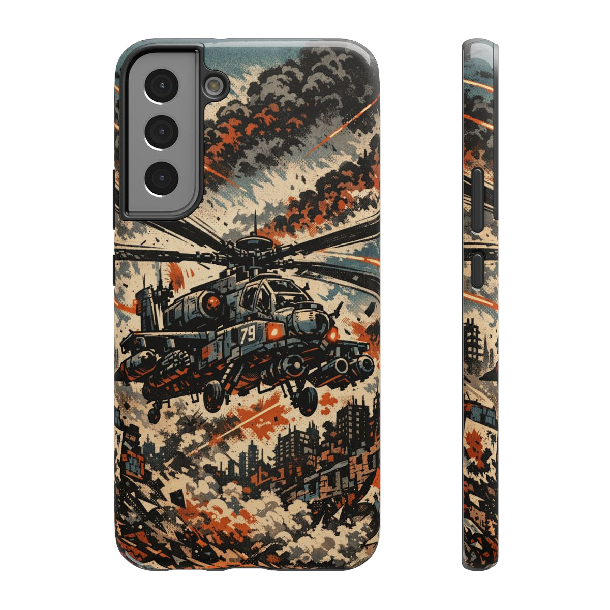 Combat Helicopter Phone Case - Samsung Galaxy S22 Plus