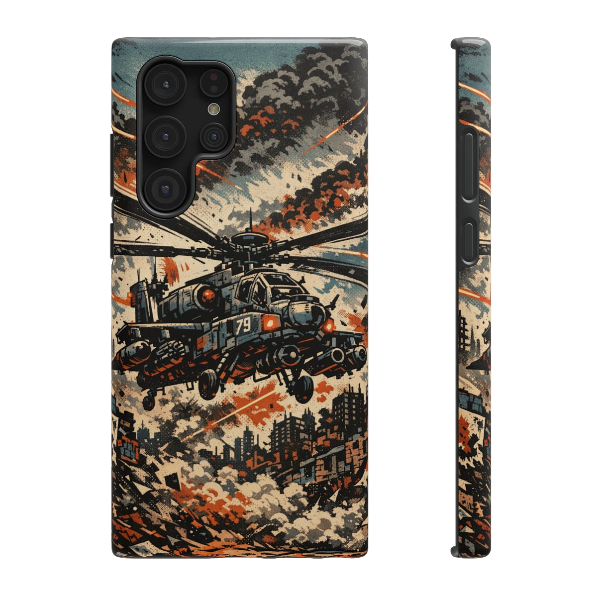 Combat Helicopter Phone Case - Samsung Galaxy S22 Ultra