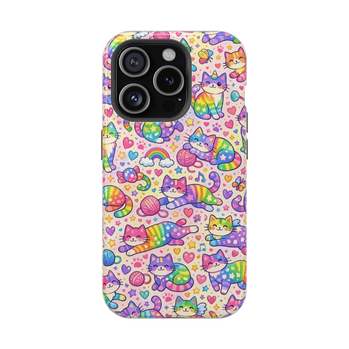 Rainbow Kitties! Phone Case - iPhone 15 Pro