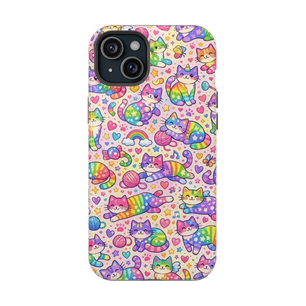 Rainbow Kitties! Phone Case - iPhone 15 Plus