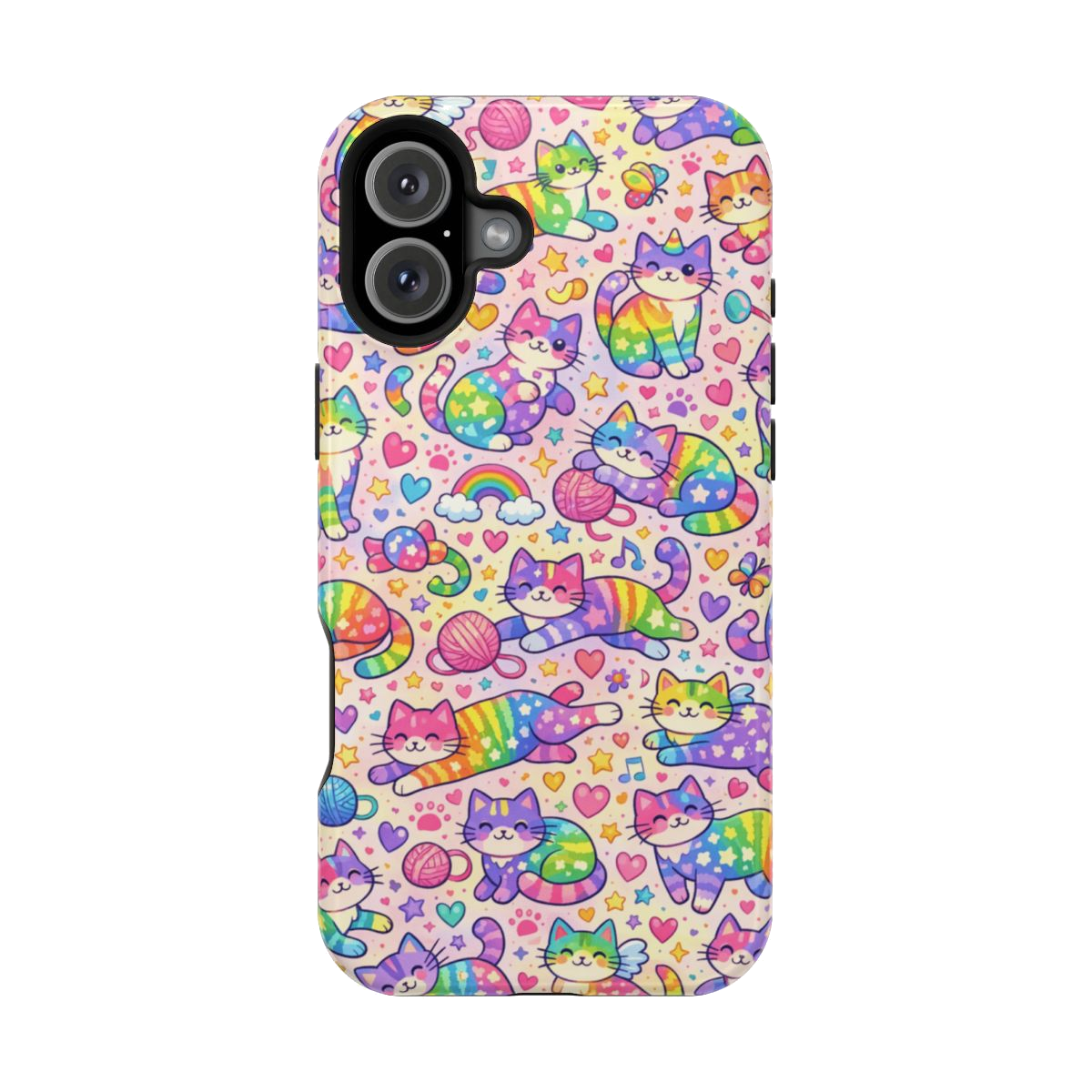 Rainbow Kitties! Phone Case - iPhone 16 Plus