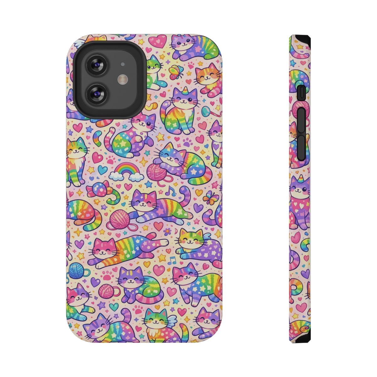 Rainbow Kitties! Phone Case - iPhone 12
