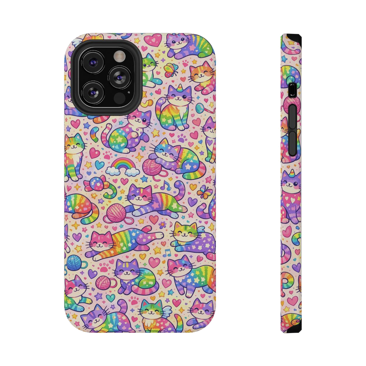 Rainbow Kitties! Phone Case - iPhone 12 Pro