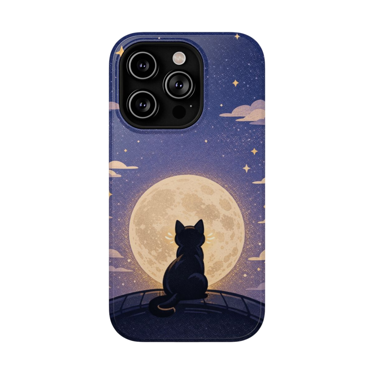 Full Moon Feline Phone Case - iPhone 14 Pro