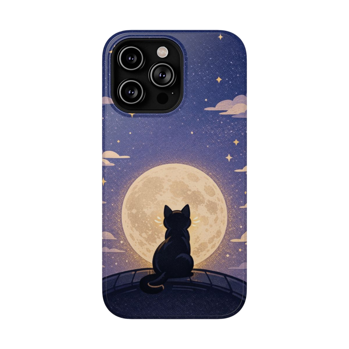 Full Moon Feline Phone Case - iPhone 14 Pro Max