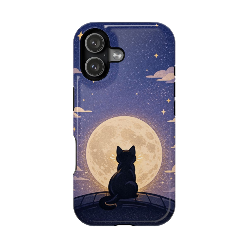 Full Moon Feline Phone Case - iPhone 17