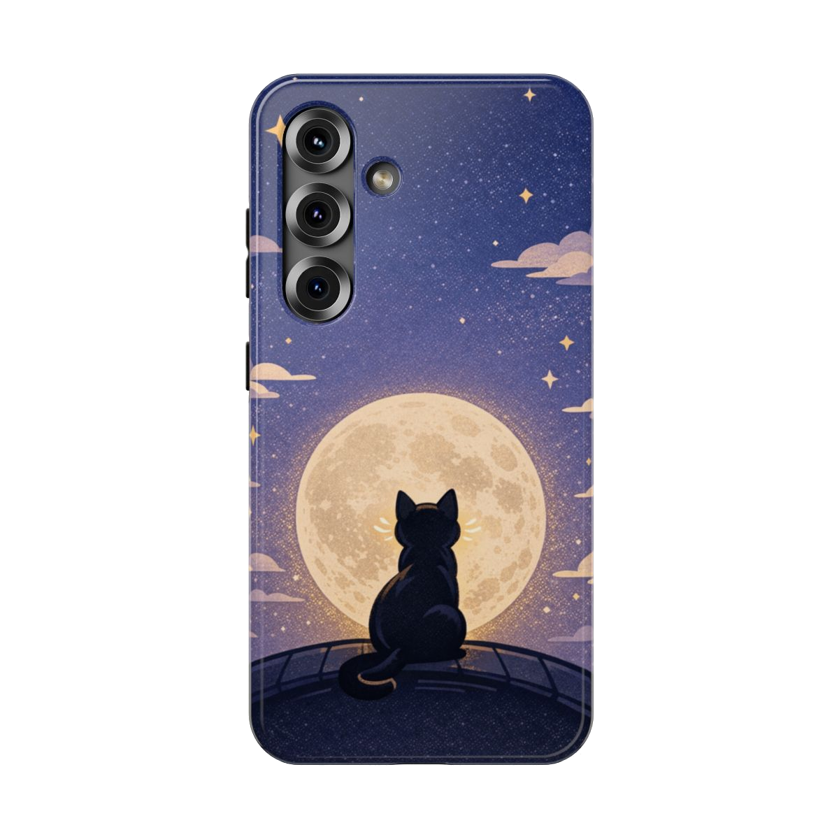 Full Moon Feline Phone Case - Samsung Galaxy S25