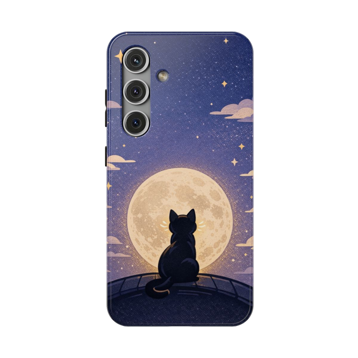 Full Moon Feline Phone Case - Samsung Galaxy S24