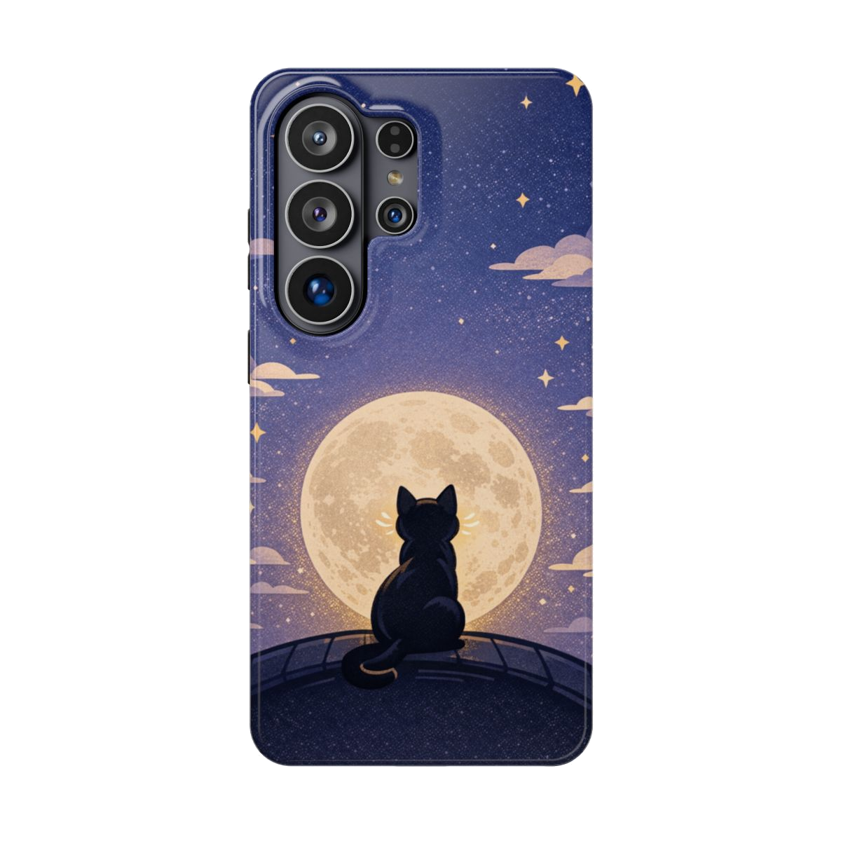 Full Moon Feline Phone Case - Samsung Galaxy S26 Ultra