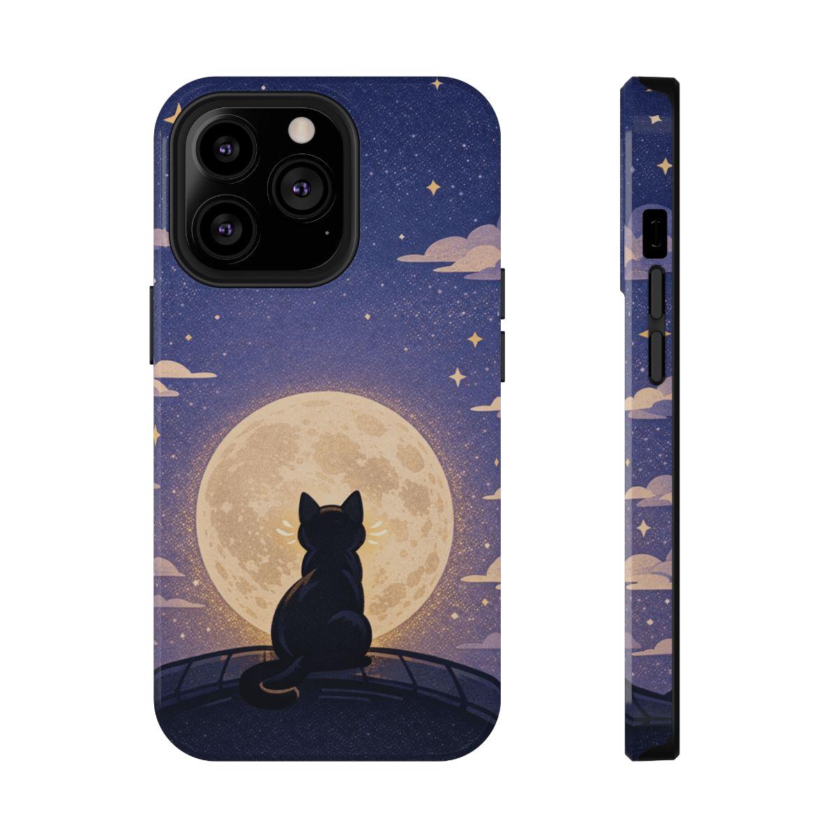 Full Moon Feline Phone Case - iPhone 13 Pro
