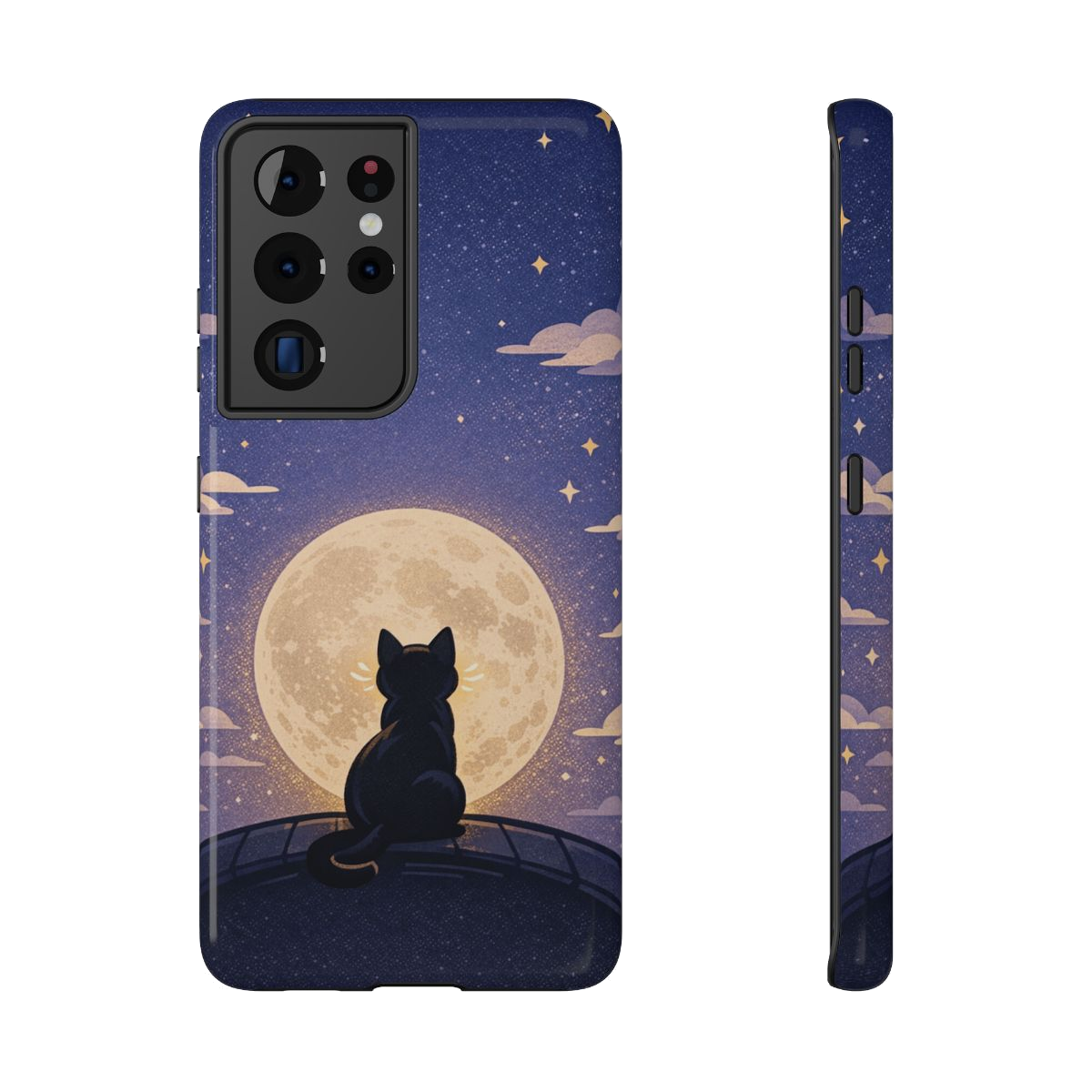 Full Moon Feline Phone Case - Samsung Galaxy S21 Ultra