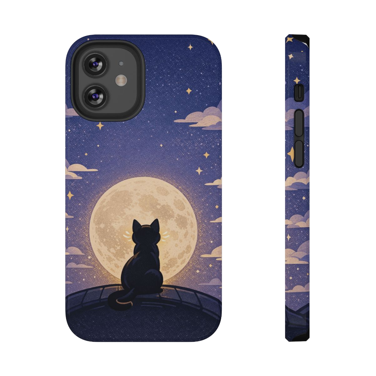 Full Moon Feline Phone Case - iPhone 12 Mini