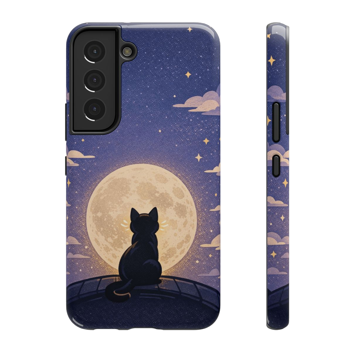 Full Moon Feline Phone Case - Samsung Galaxy S22