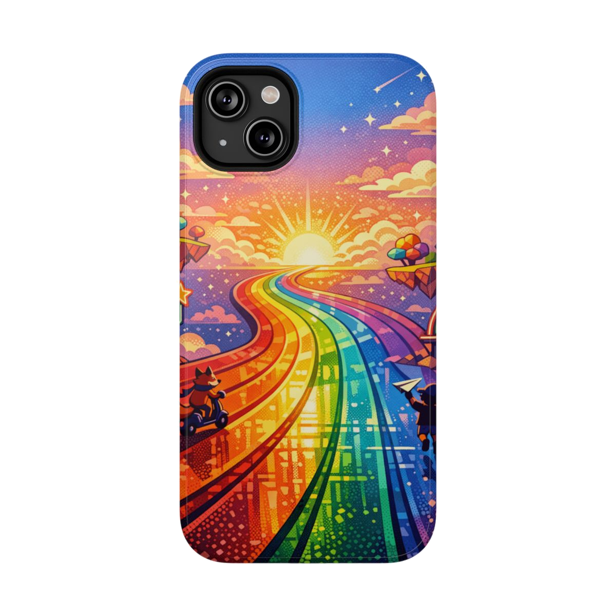Rainbow Highway Phone Case - iPhone 14 Plus