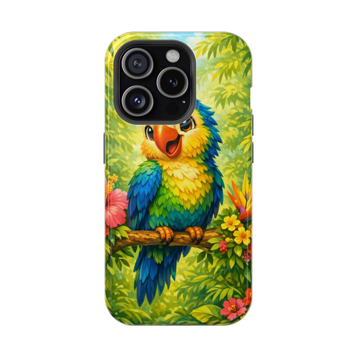Cheery Parrot Phone Case - iPhone 15 Pro