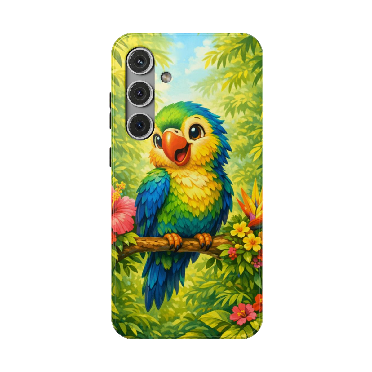 Cheery Parrot Phone Case - Samsung Galaxy S24 Plus