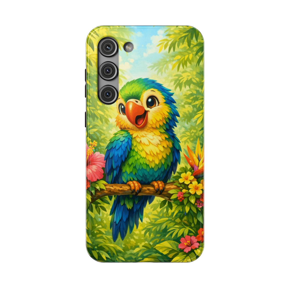Cheery Parrot Phone Case - Samsung Galaxy S23 Plus