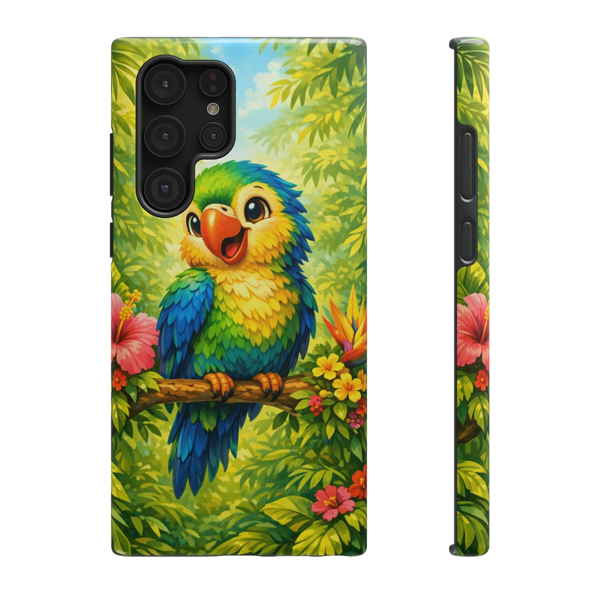 Cheery Parrot Phone Case - Samsung Galaxy S22 Ultra