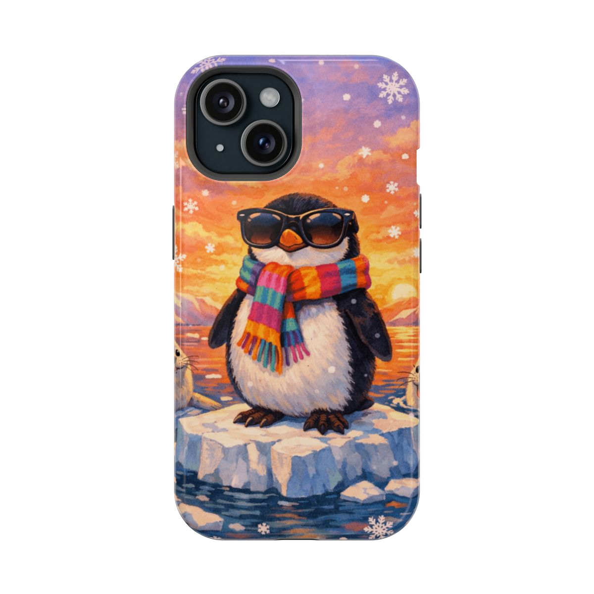 Cool Penguin Vibes Phone Case - iPhone 15