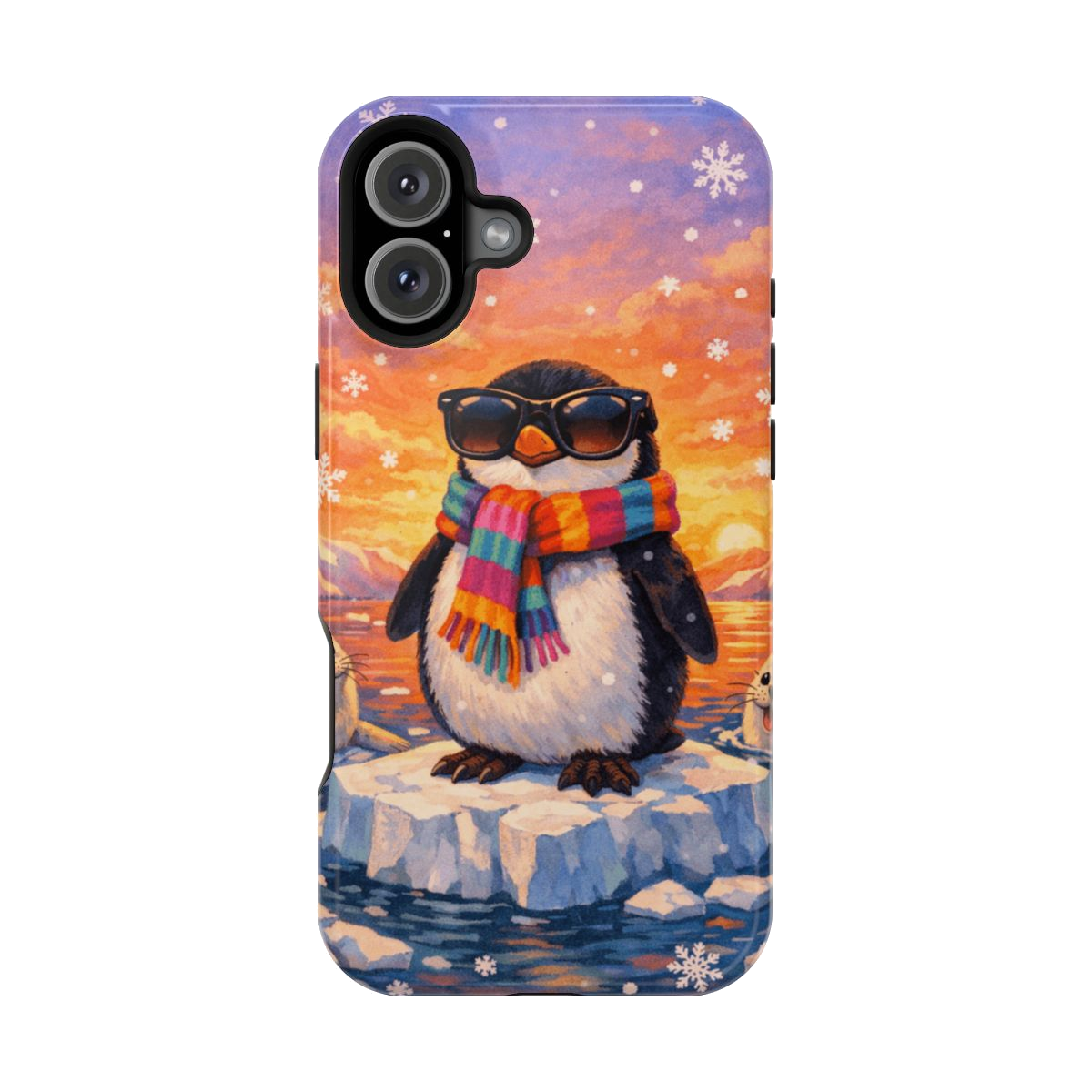 Cool Penguin Vibes Phone Case - iPhone 16 Plus