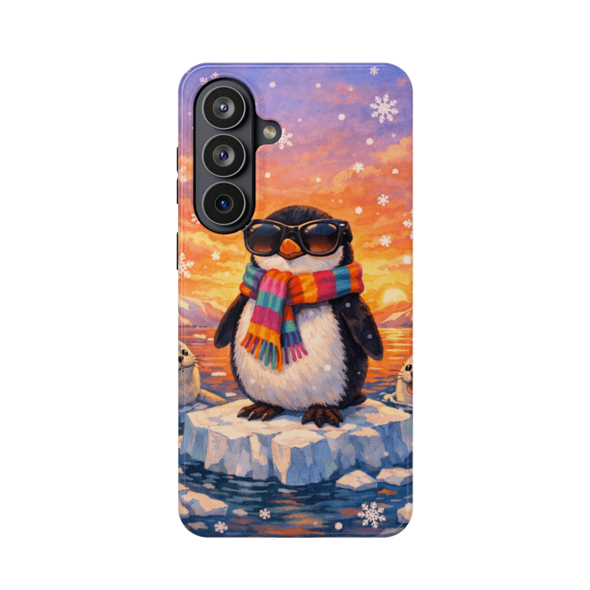 Cool Penguin Vibes Phone Case - Samsung Galaxy S26 Plus