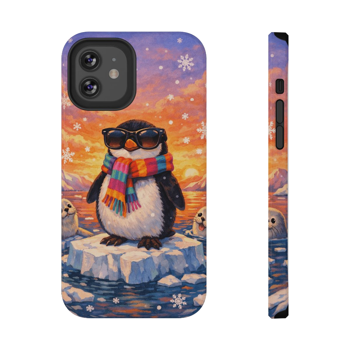 Cool Penguin Vibes Phone Case - iPhone 12