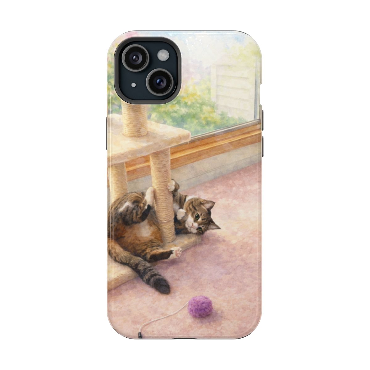 Playful Kitty Magnetic Phone Case - iPhone 15 Plus