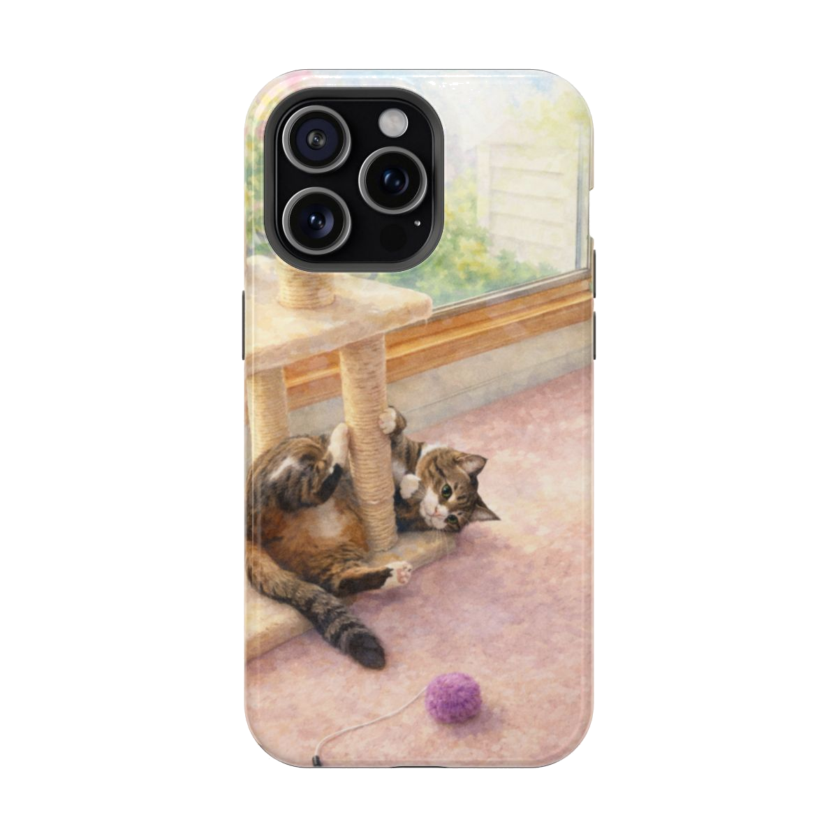 Playful Kitty Magnetic Phone Case - iPhone 15 Pro Max