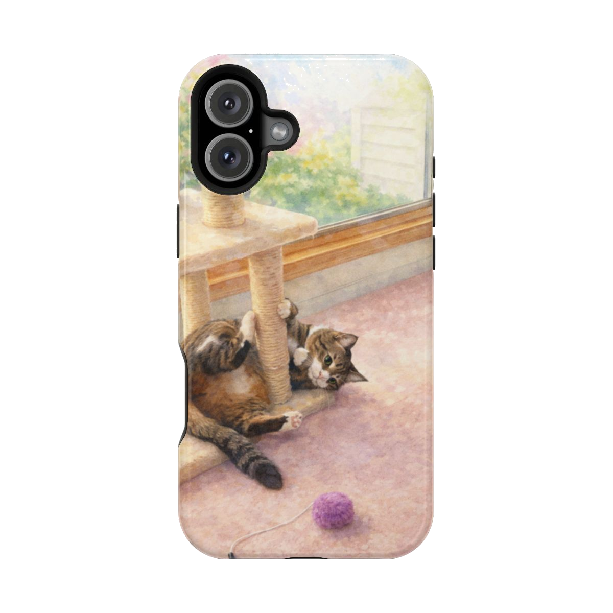 Playful Kitty Magnetic Phone Case - iPhone 16 Plus