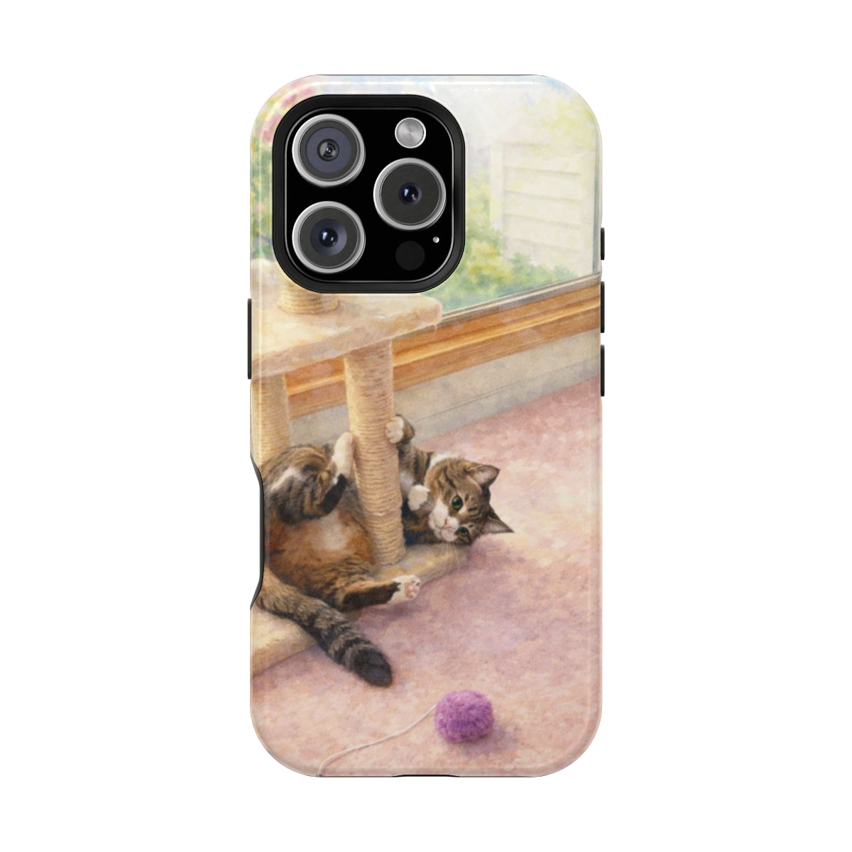 Playful Kitty Magnetic Phone Case - iPhone 16 Pro