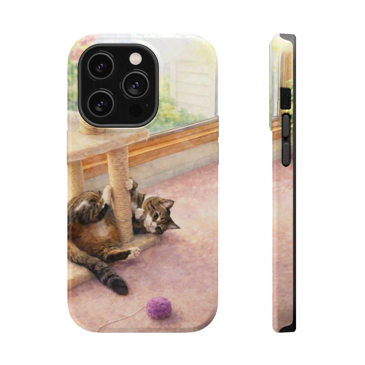 Playful Kitty Magnetic Phone Case - iPhone 14 Pro