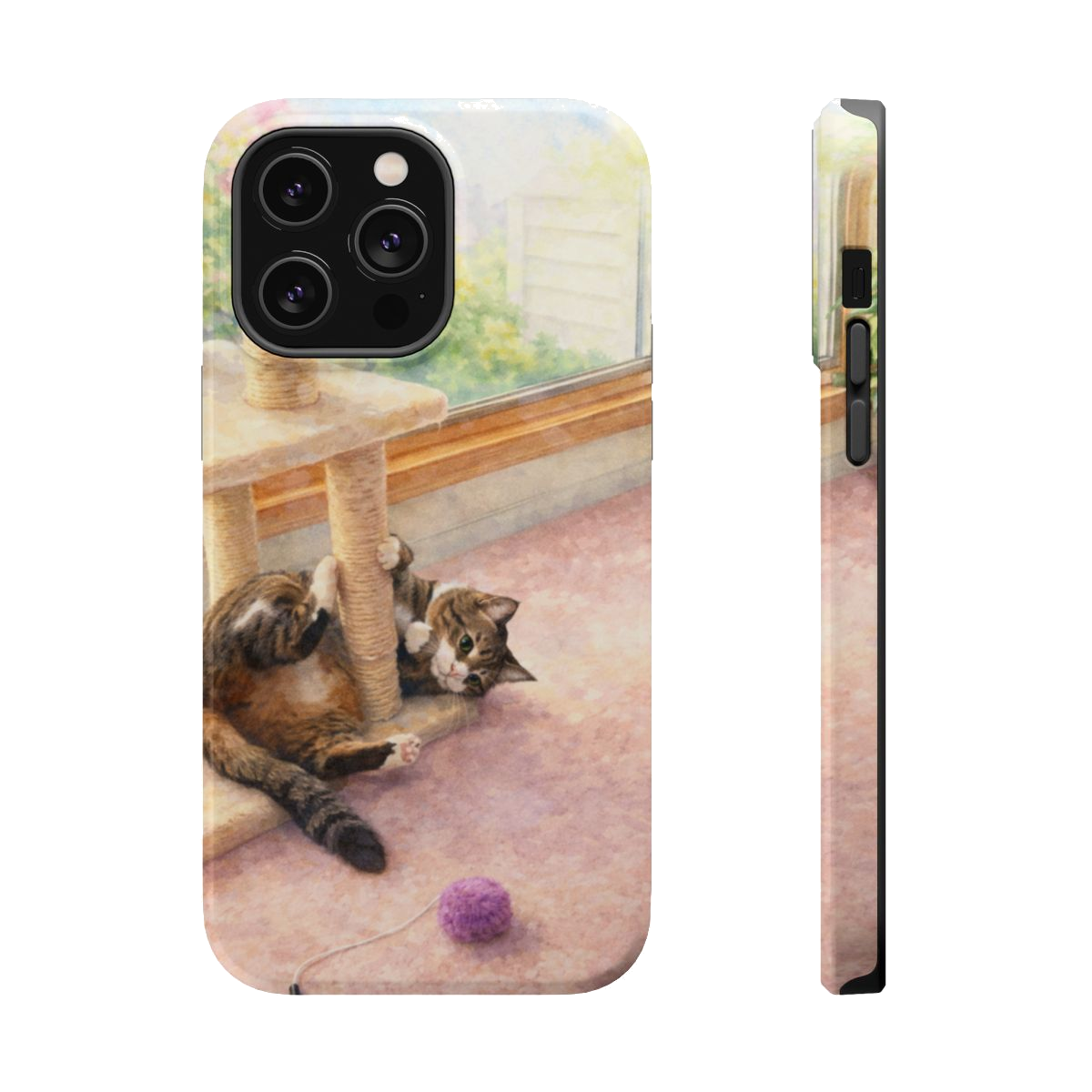 Playful Kitty Magnetic Phone Case - iPhone 14 Pro Max