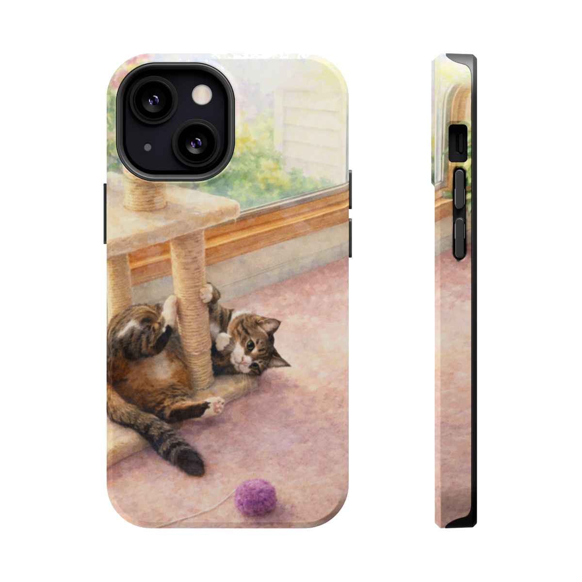 Playful Kitty Magnetic Phone Case - iPhone 13 Mini