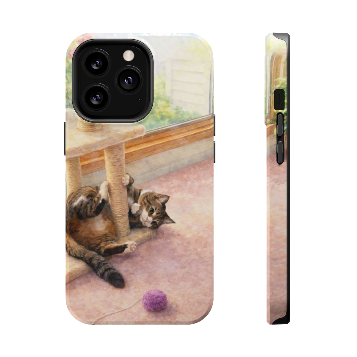 Playful Kitty Magnetic Phone Case - iPhone 13 Pro