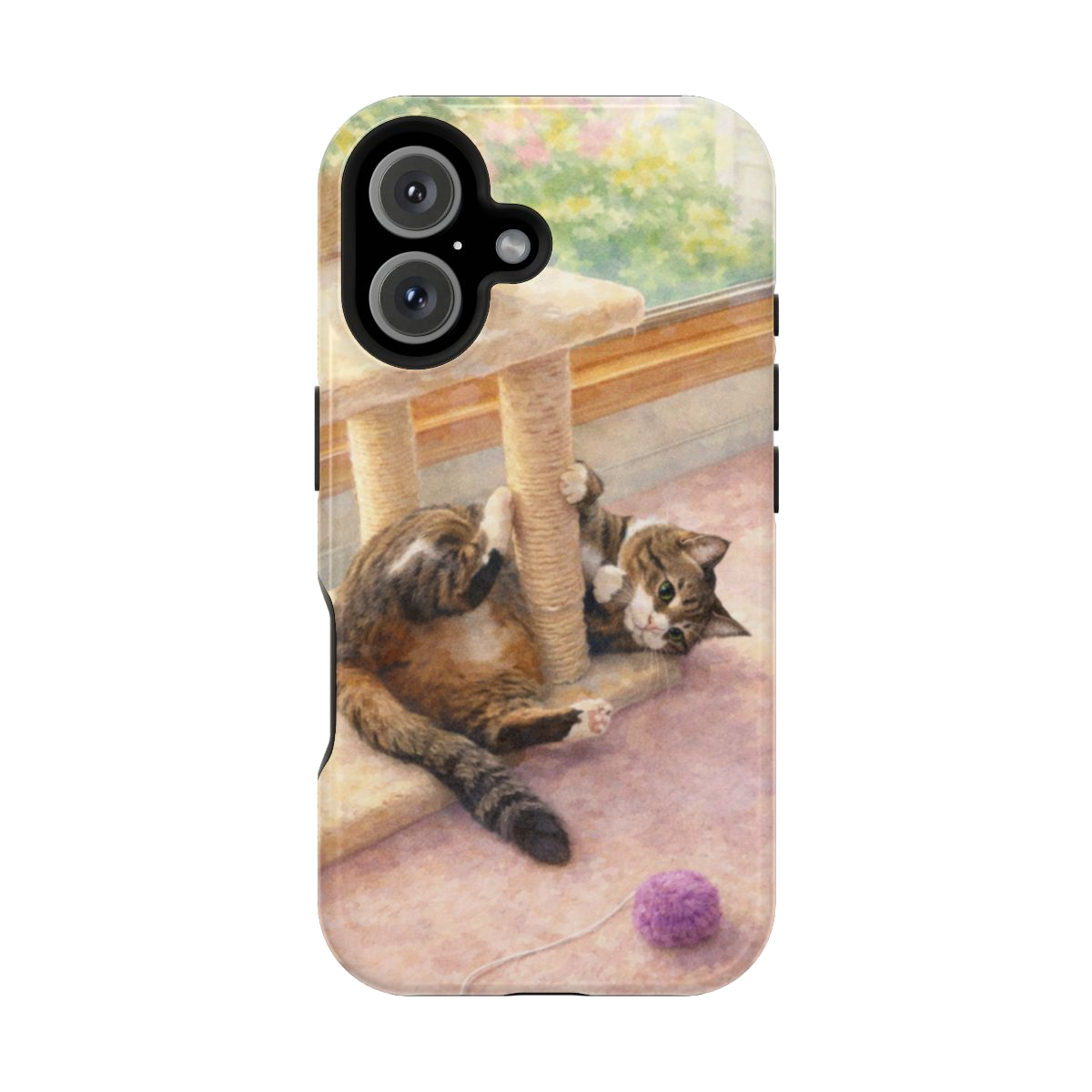 Playful Cat Magnetic Phone Case - iPhone 16