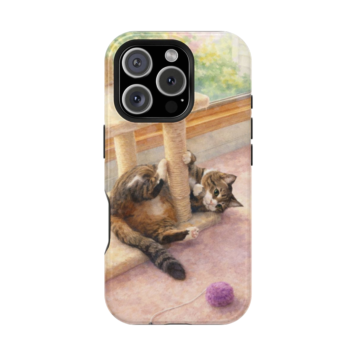 Playful Cat Magnetic Phone Case - iPhone 16 Pro