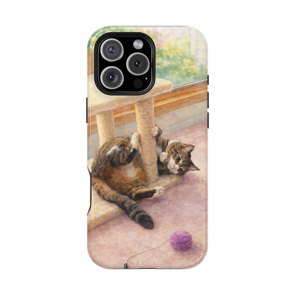 Playful Cat Magnetic Phone Case - iPhone 16 Pro Max