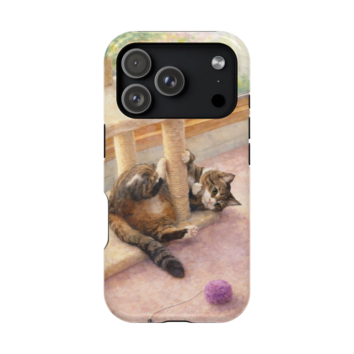 Playful Cat Magnetic Phone Case - iPhone 17 Pro