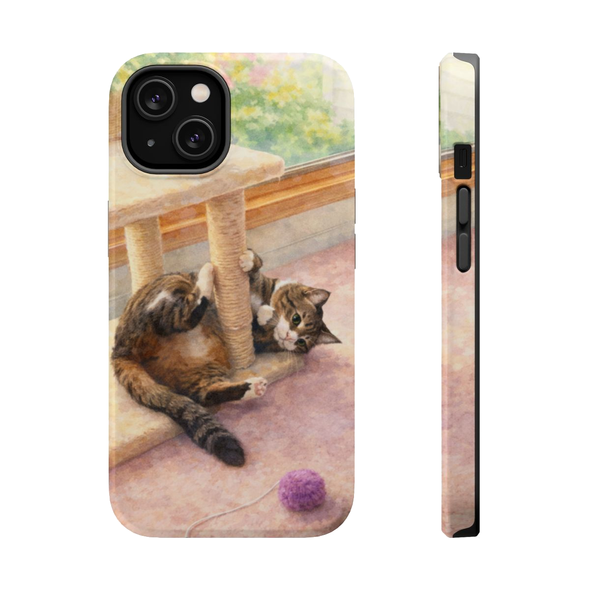 Playful Cat Magnetic Phone Case - iPhone 14