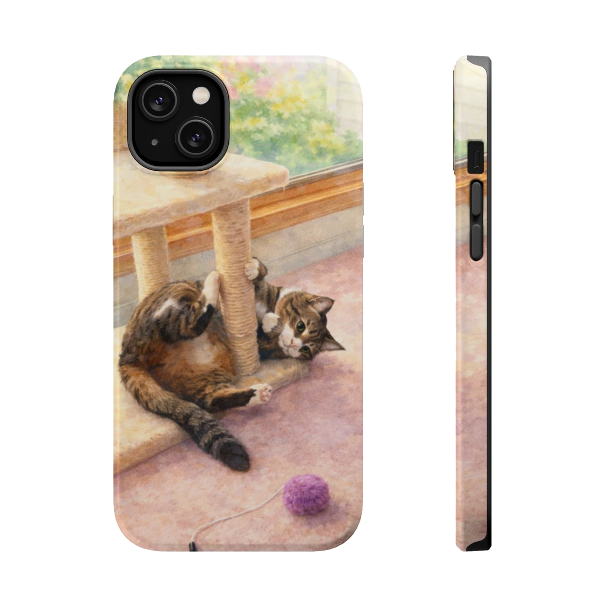 Playful Cat Magnetic Phone Case - iPhone 14 Plus