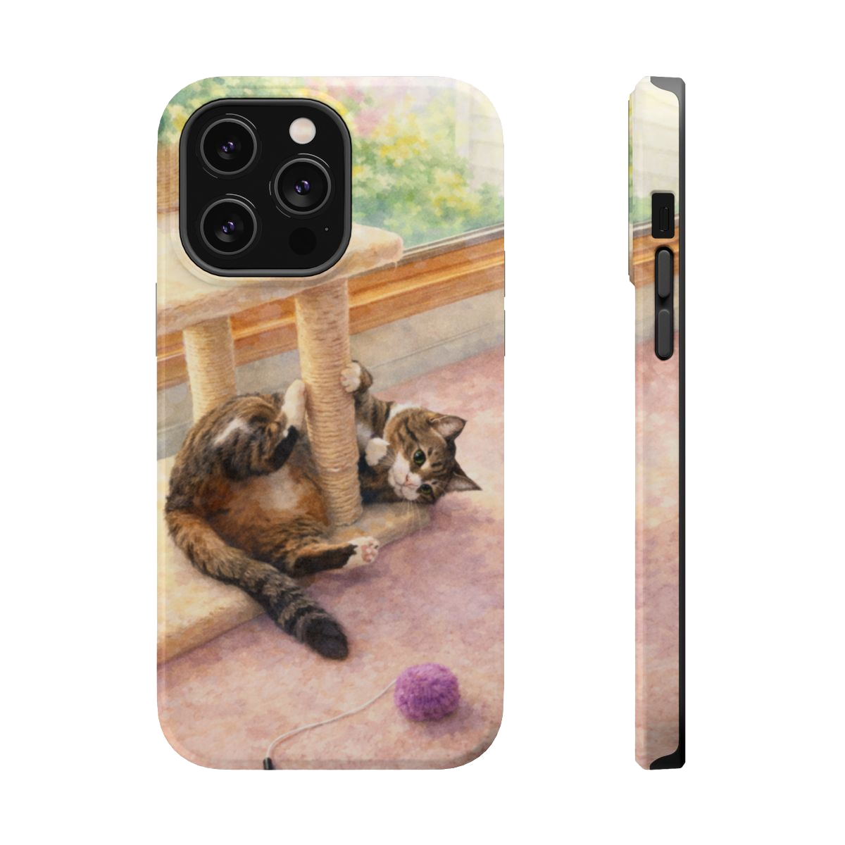 Playful Cat Magnetic Phone Case - iPhone 14 Pro Max