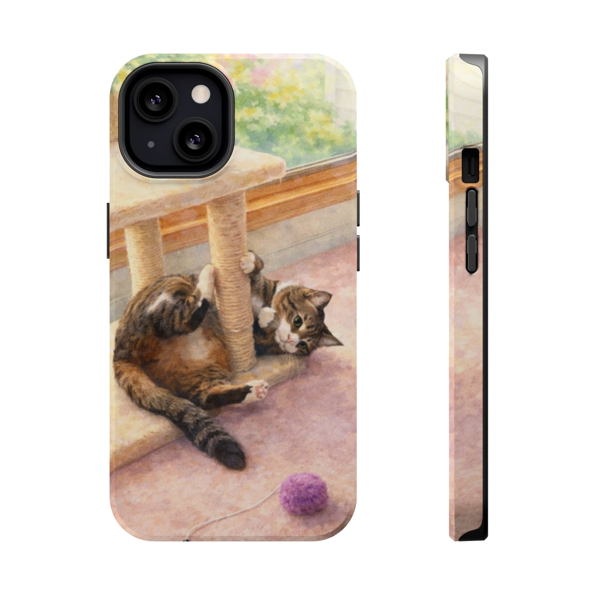 Playful Cat Magnetic Phone Case - iPhone 13