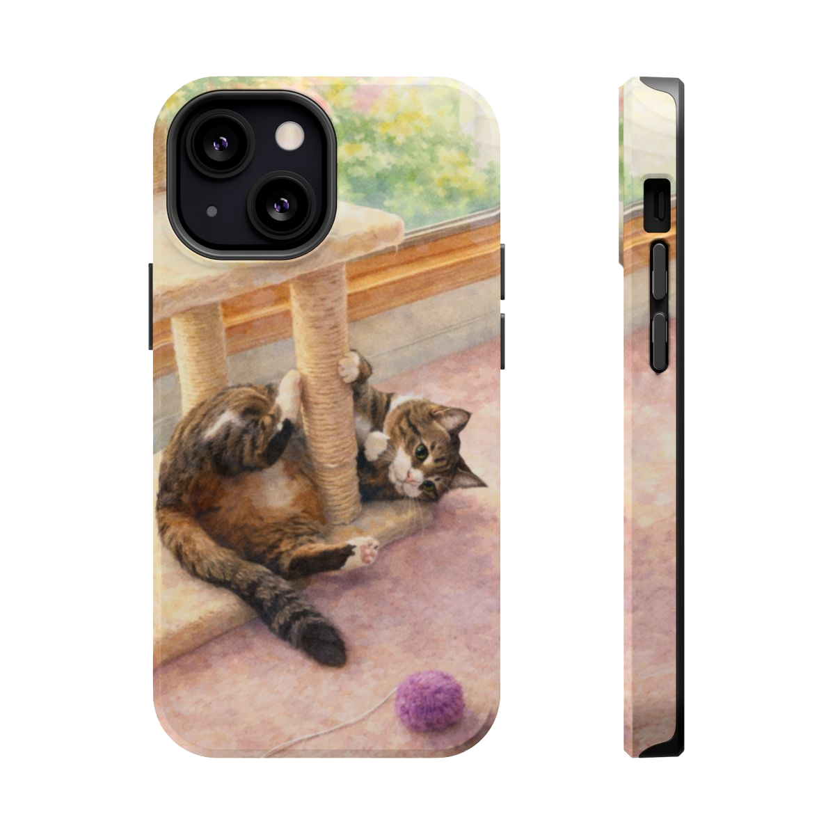 Playful Cat Magnetic Phone Case - iPhone 13 Mini