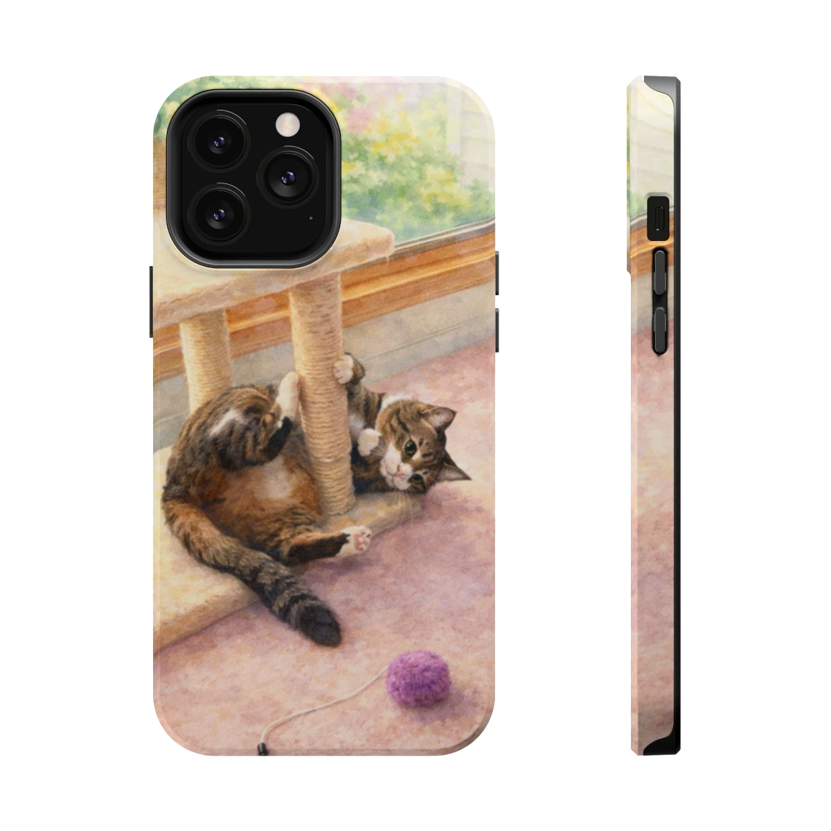 Playful Cat Magnetic Phone Case - iPhone 13 Pro Max
