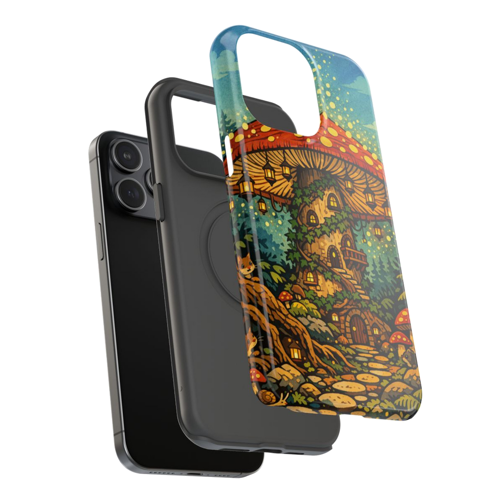 Enchanted Mushroom Haven Phone Case - Mockup 3