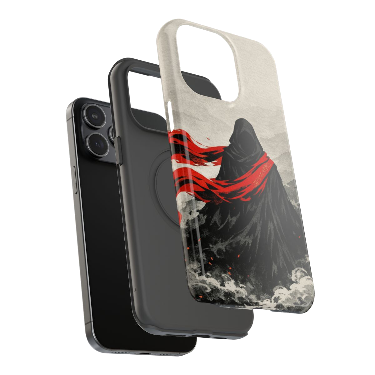 Crimson Veil Essence Phone Case - Mockup 3